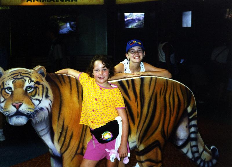 1998JulyAnimalKingdom009.jpg - 1998 - Animal Kingdom, Disney World, FL - Stephanie & Gretchen