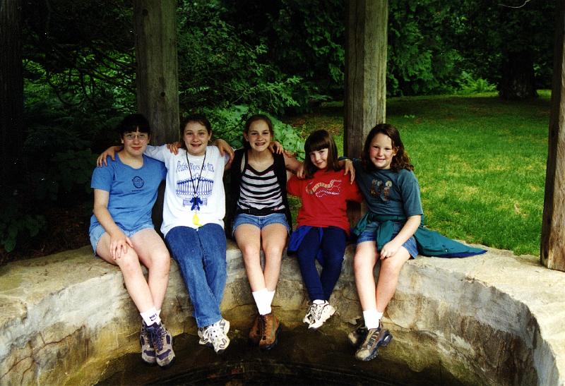 1999AcadiaNP025.jpg - 1999 - Acadia NP, ME - Laura, Genevieve, Gretchen, Hannah & Stephanie