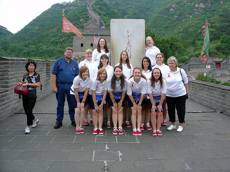 DSC03484.JPG - 2006 - Texas Girls' Choir Long Tour (Thailand, China) - Stephanie & her group at Great Wall of China