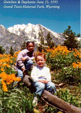 KIDS.BMP - 1993 - Grand Teton NP WY - Gretchen & Stephanie