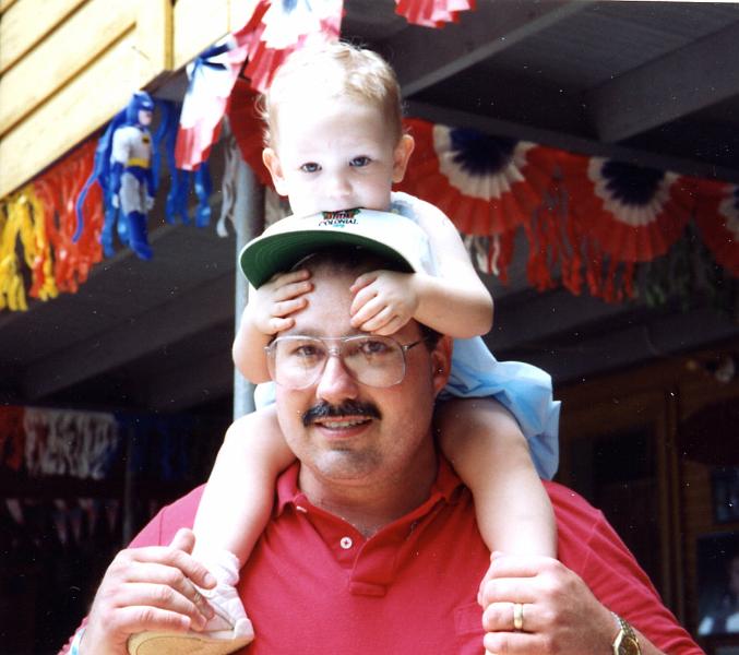 dadsteph.jpg - 1991 - Neshoba County Fair, MS - Marty & Stephanie